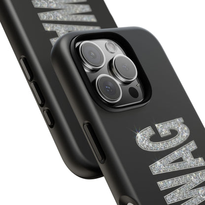 “#SWAG” Black Bling Tough Case