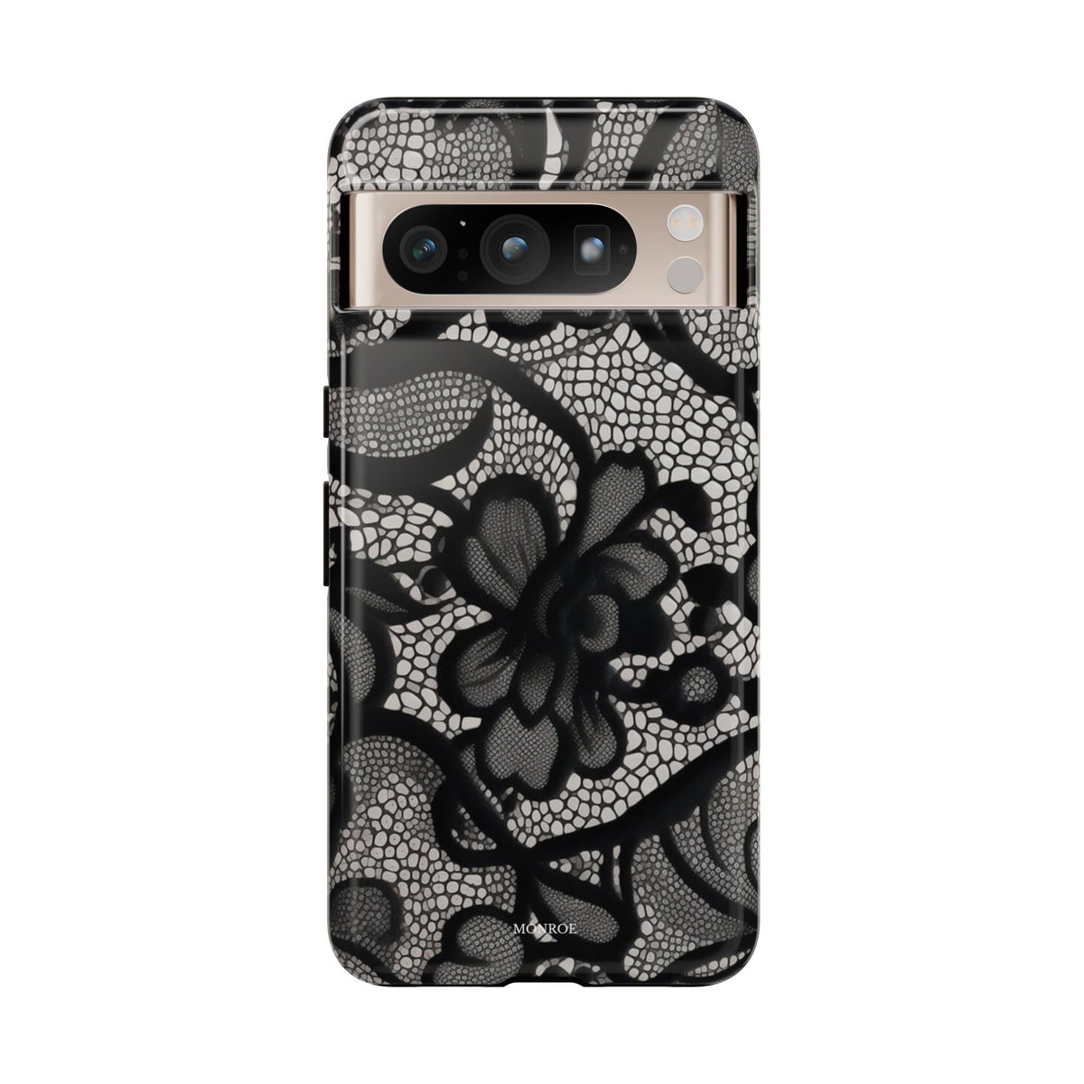 Black Floral Vintage Case