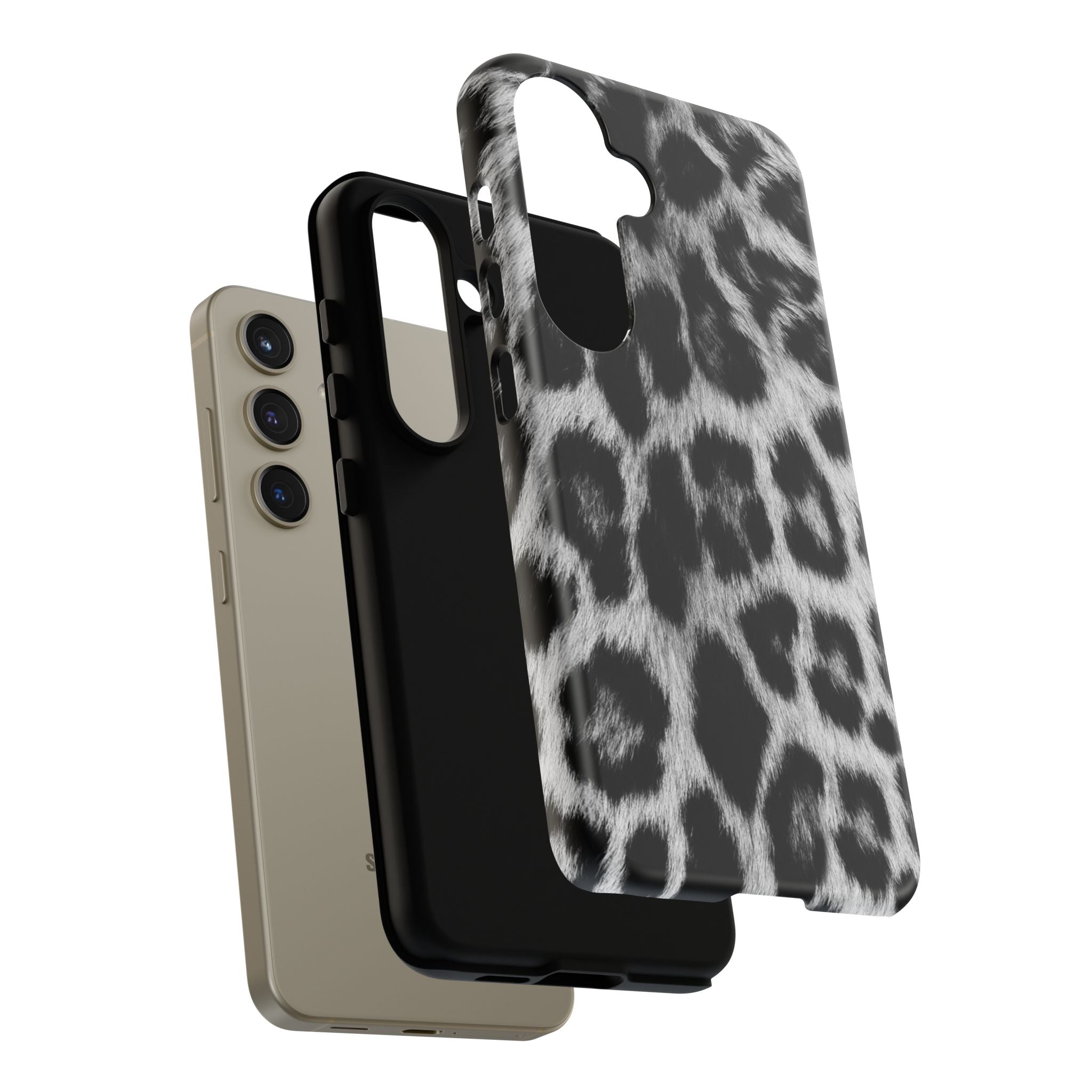 B&W Leopard Phone Case