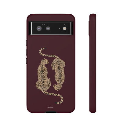 Burgundy Cheetah Tough Case