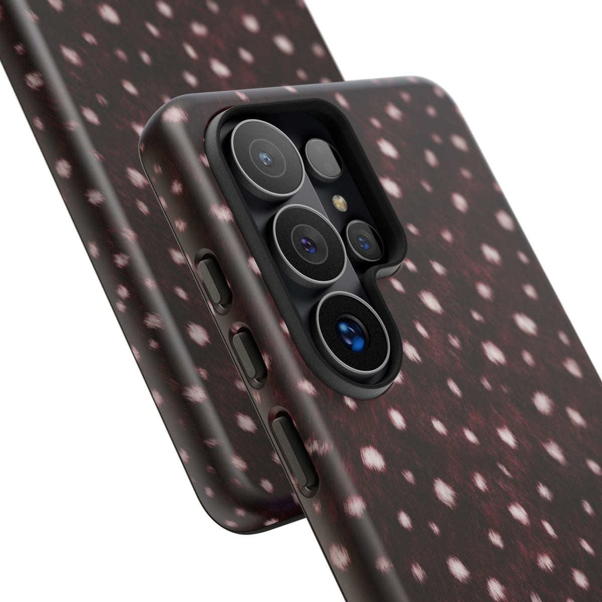 Burgundy Spotted Fur Tough Case