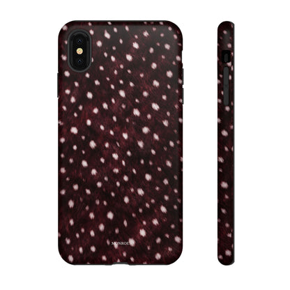 Burgundy Spotted Fur Tough Case