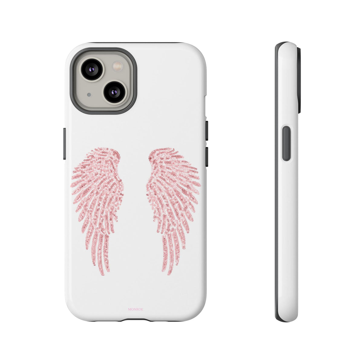 White & Pink Wings Tough Case