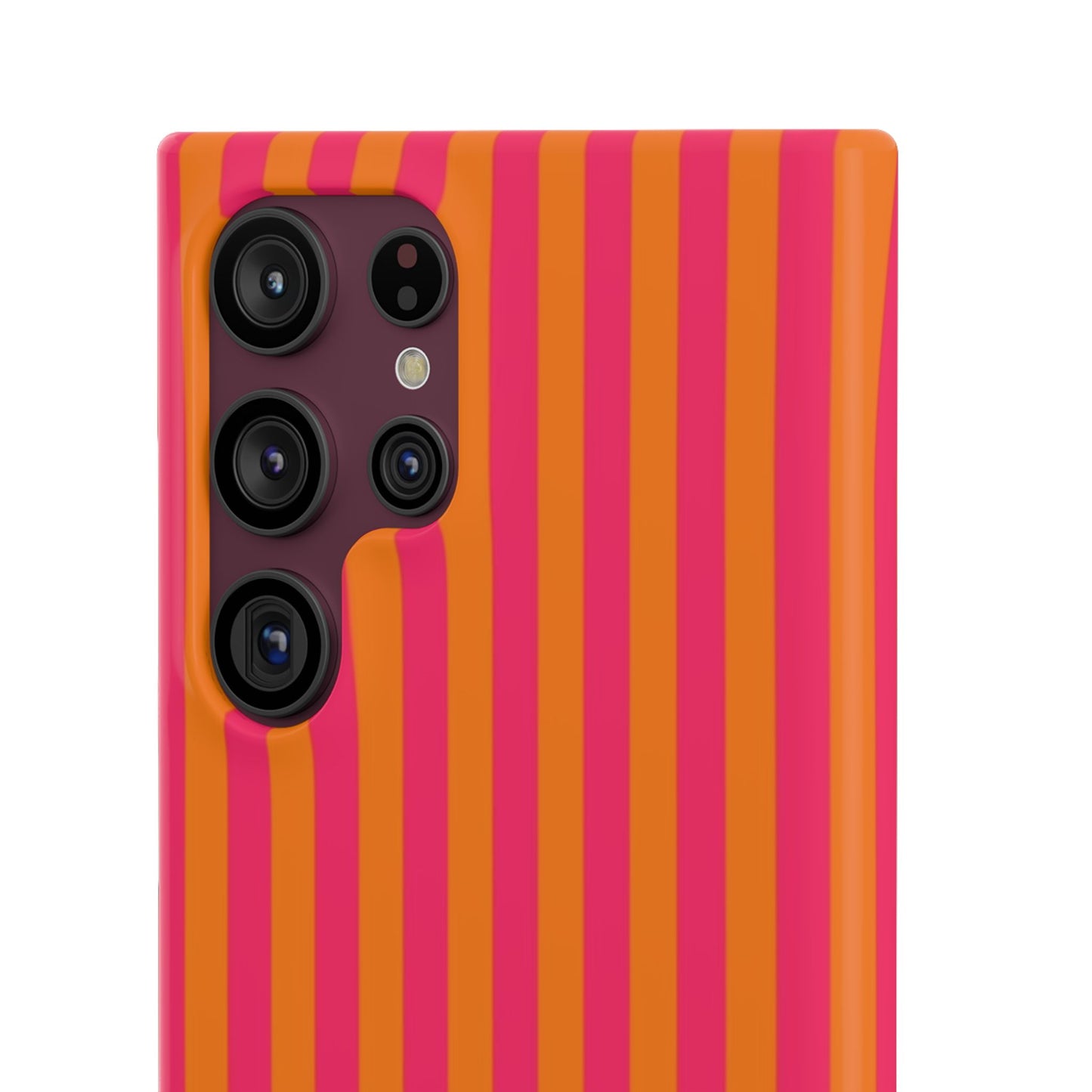 Striped Orange & Pink Case