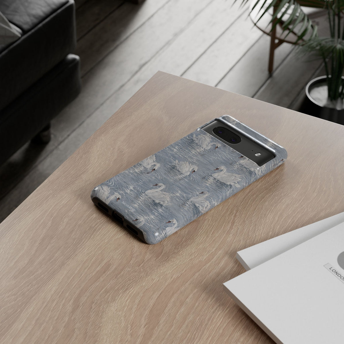 Swan Pattern Tough Case