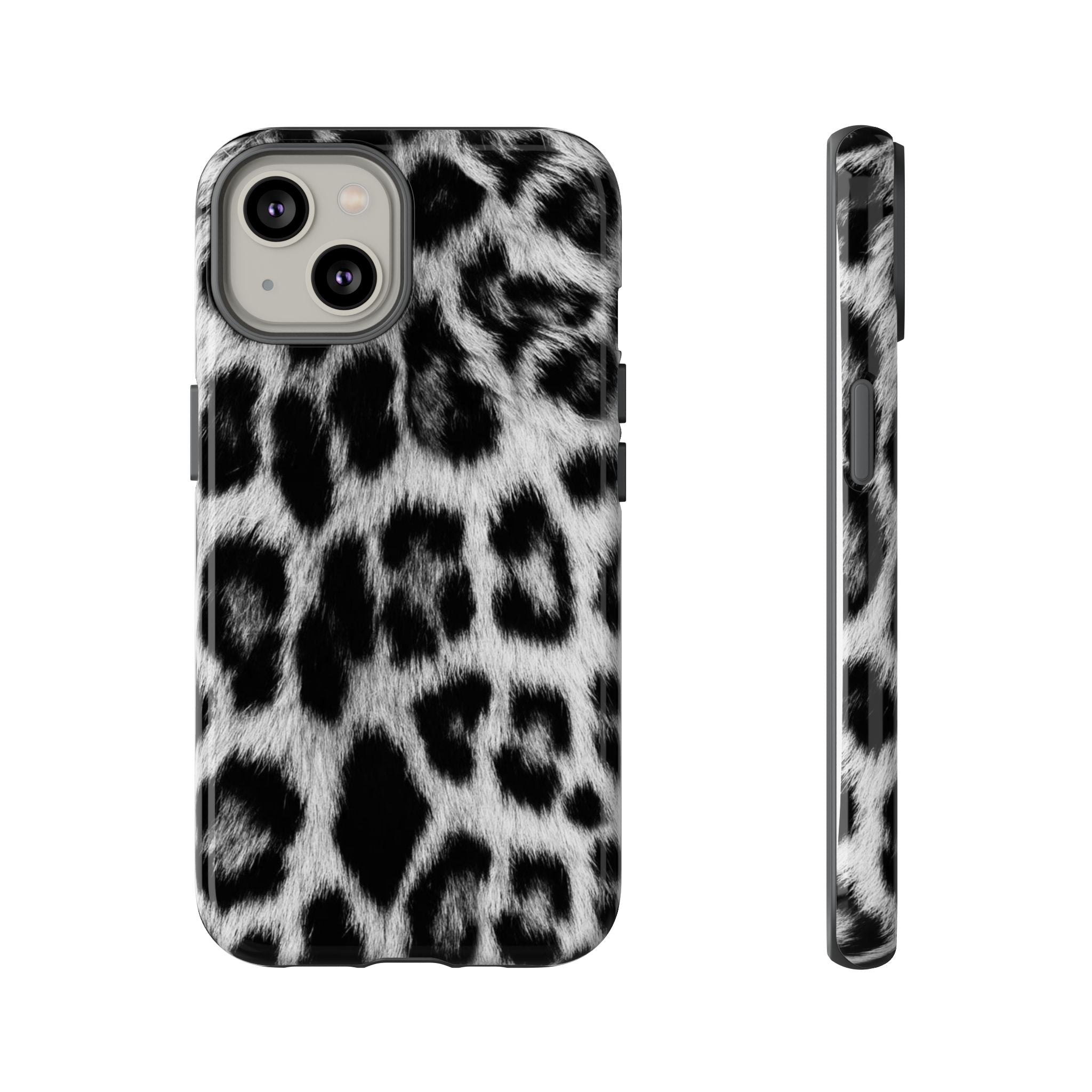 B&W Leopard Phone Case