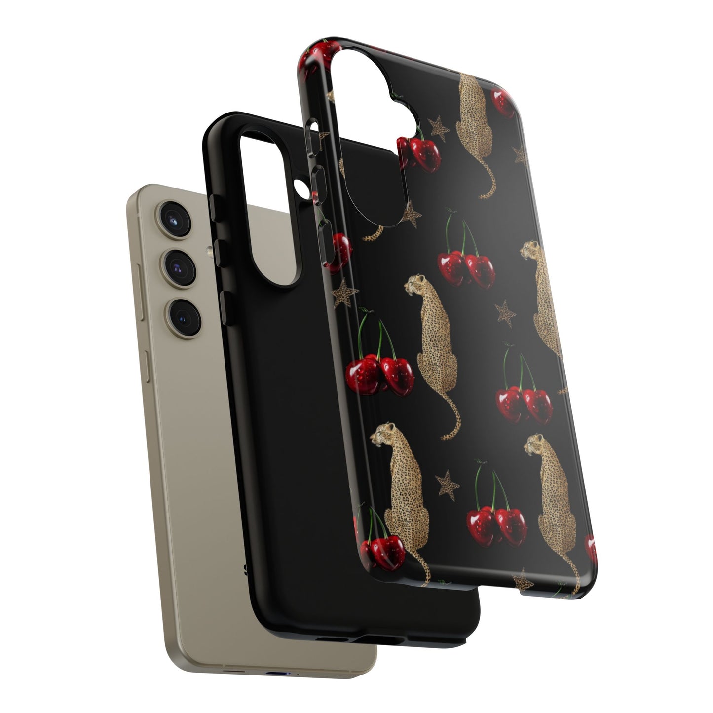 Leopard & Cherry Tough Case