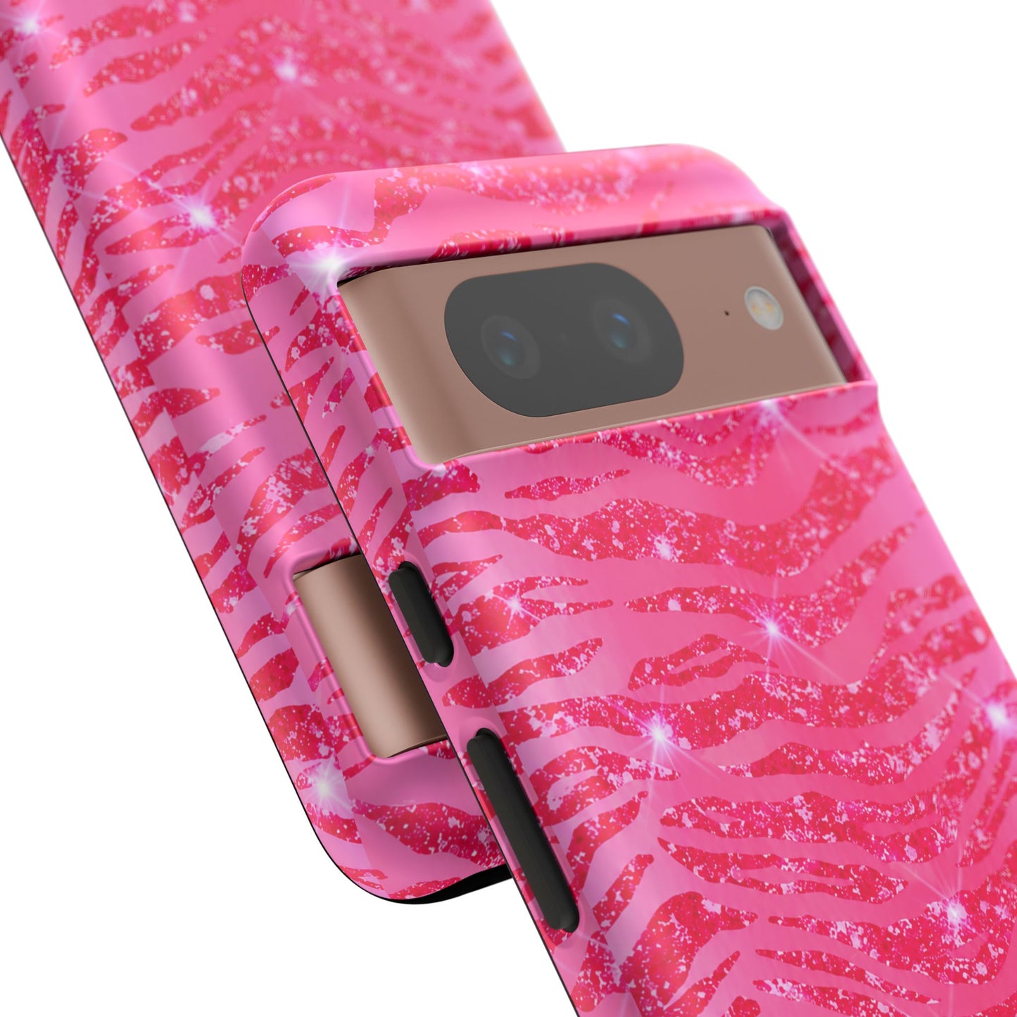 Pink Glitter Zebra Tough Case