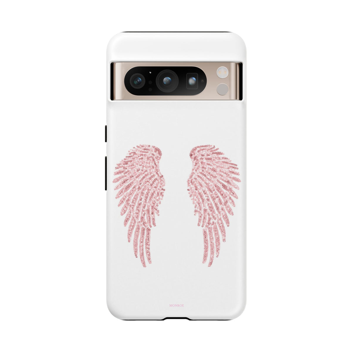White & Pink Wings Tough Case