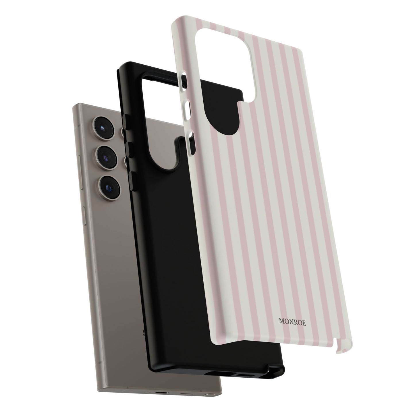Light Pink Stripe Tough Phone Case