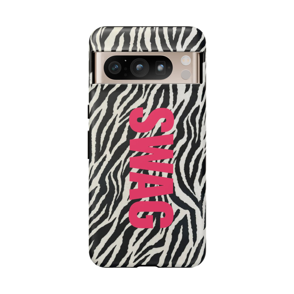 'SWAG' Zebra Print Tough Case
