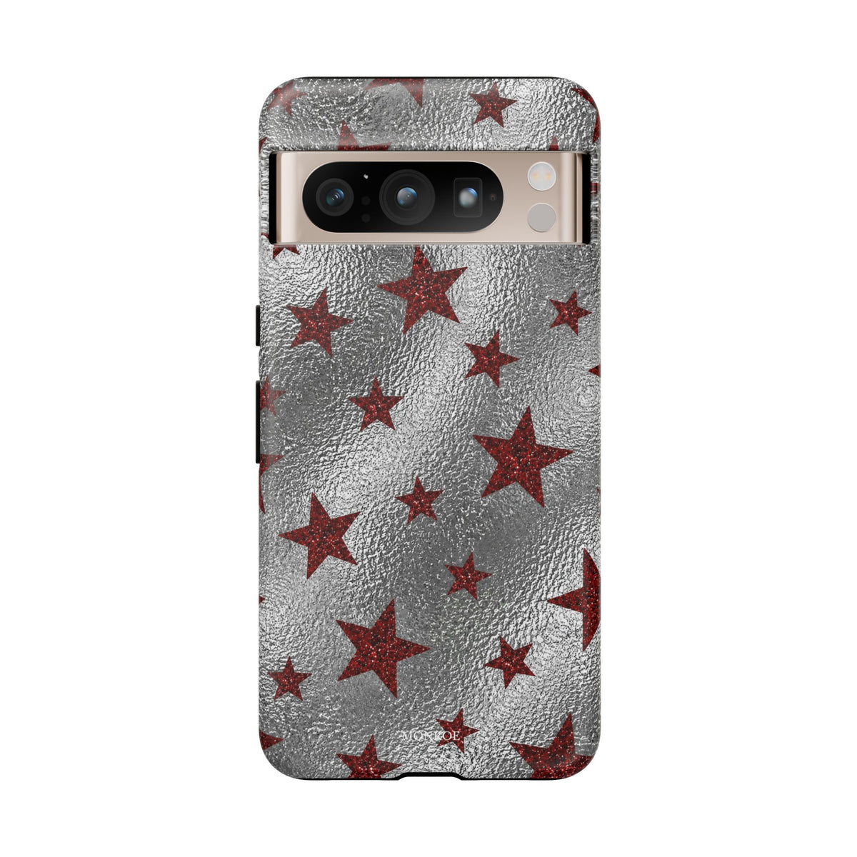 Silver Red Starry Tough Case