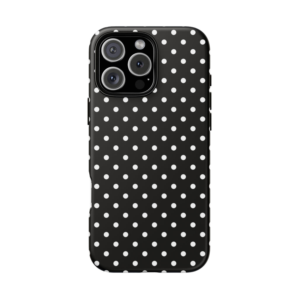 Black Polka Dot Phone Case