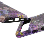 Purple Fleur-de-Lis Floral Tough Phone Case