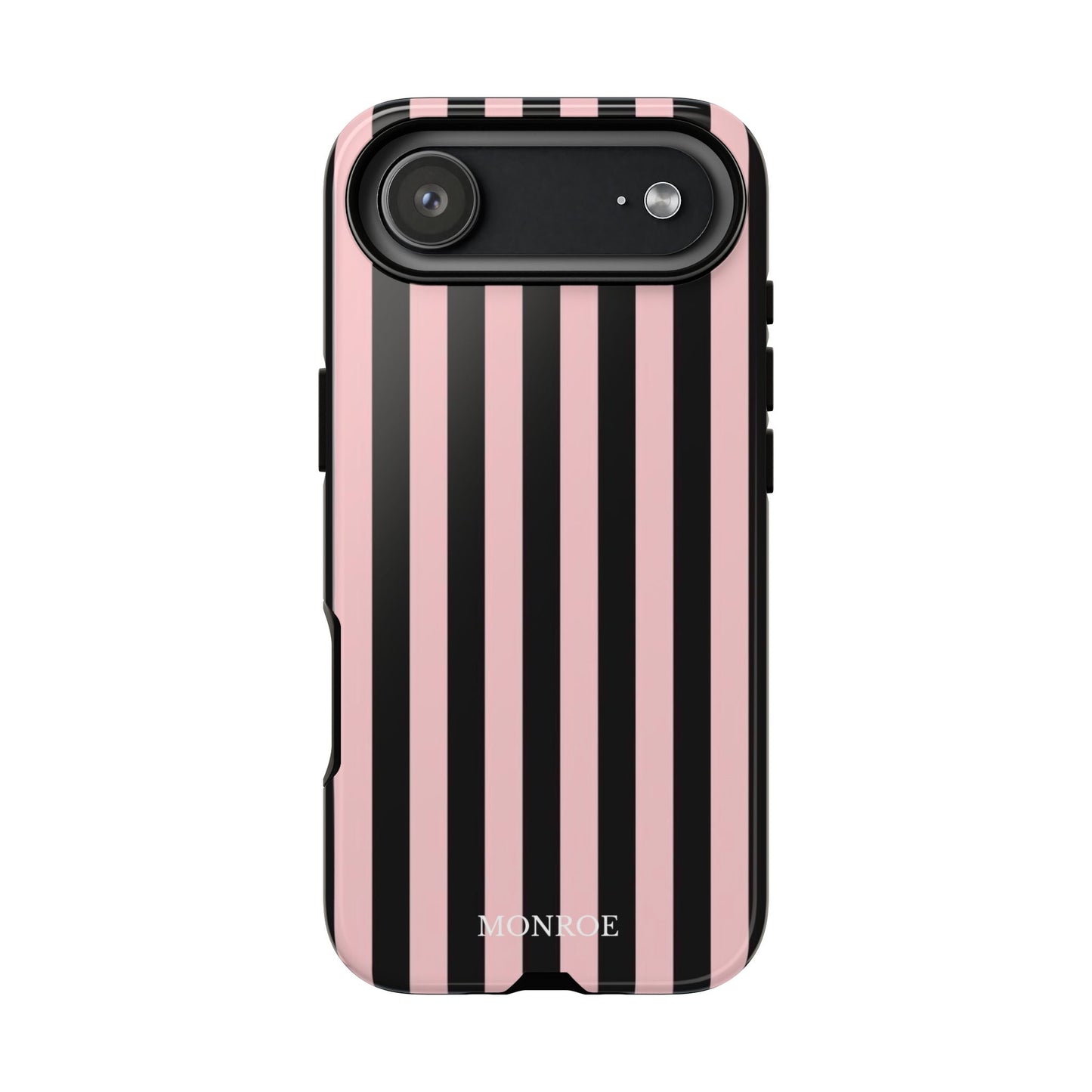 Striped Pink & Black Tough Case