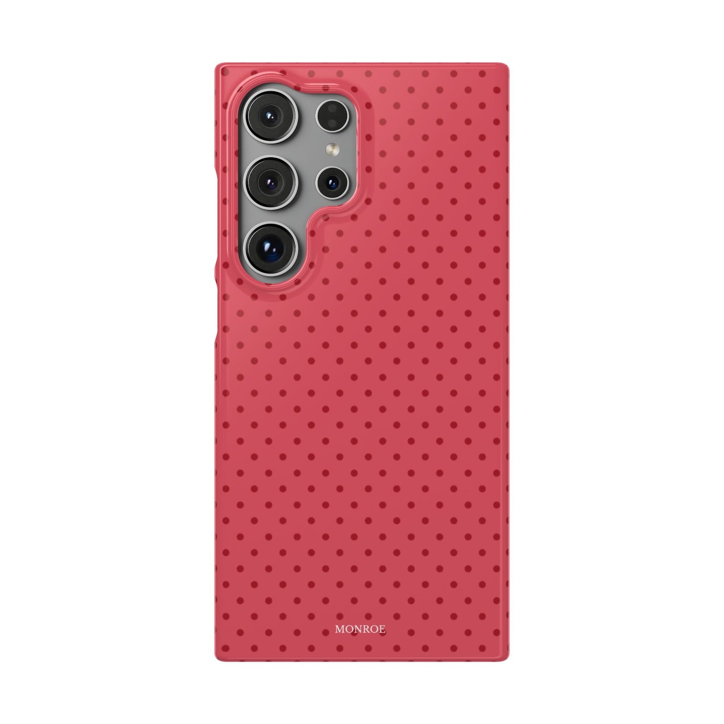 Coral Polka Dot Snap Phone Case