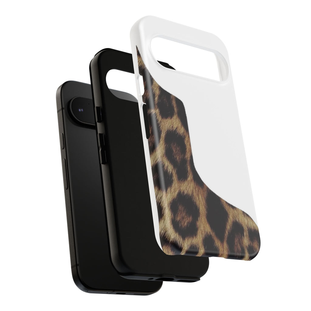 Half Cheetah Print Phone Case