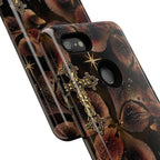 Floral Cross Pattern Tough Case