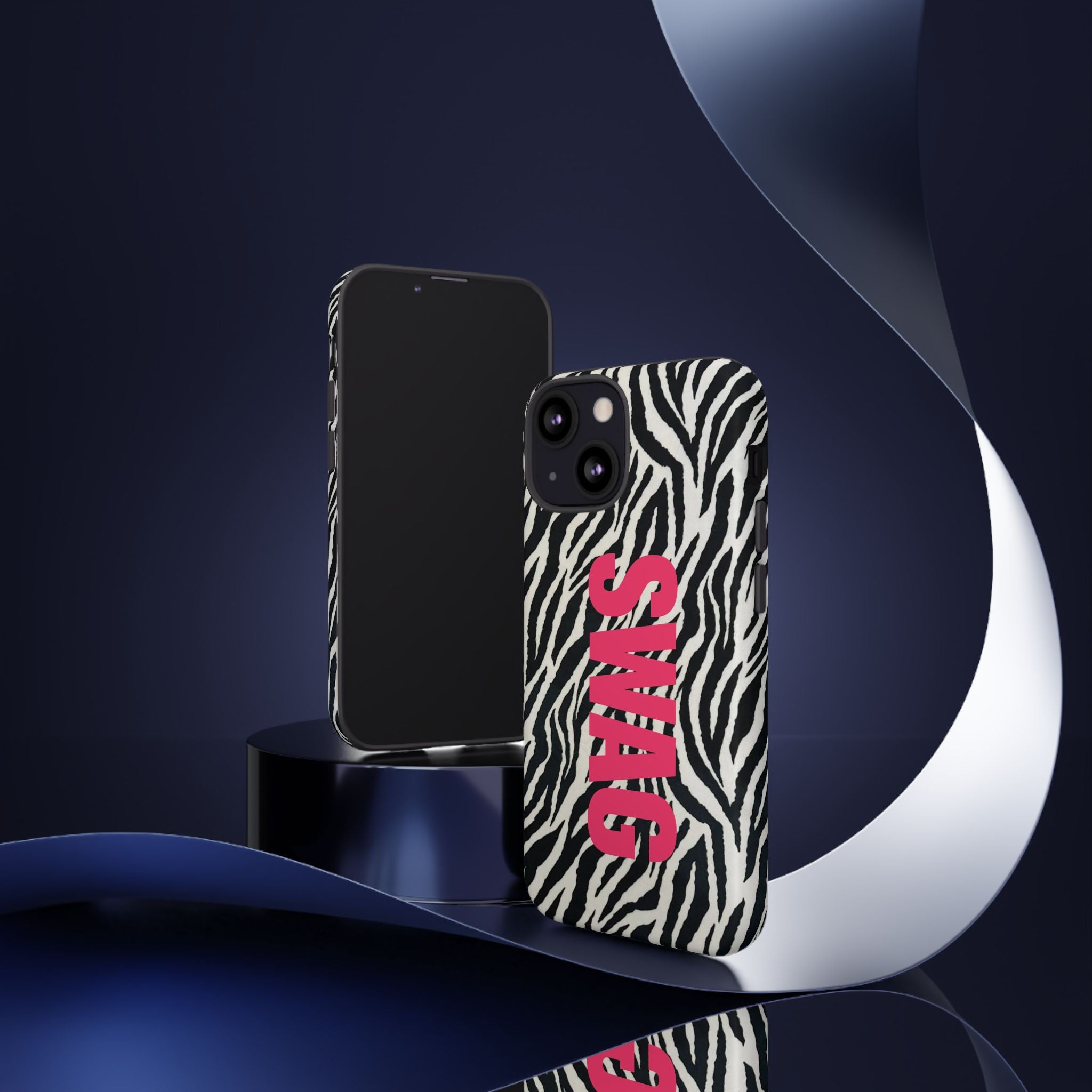 'SWAG' Zebra Print Tough Case