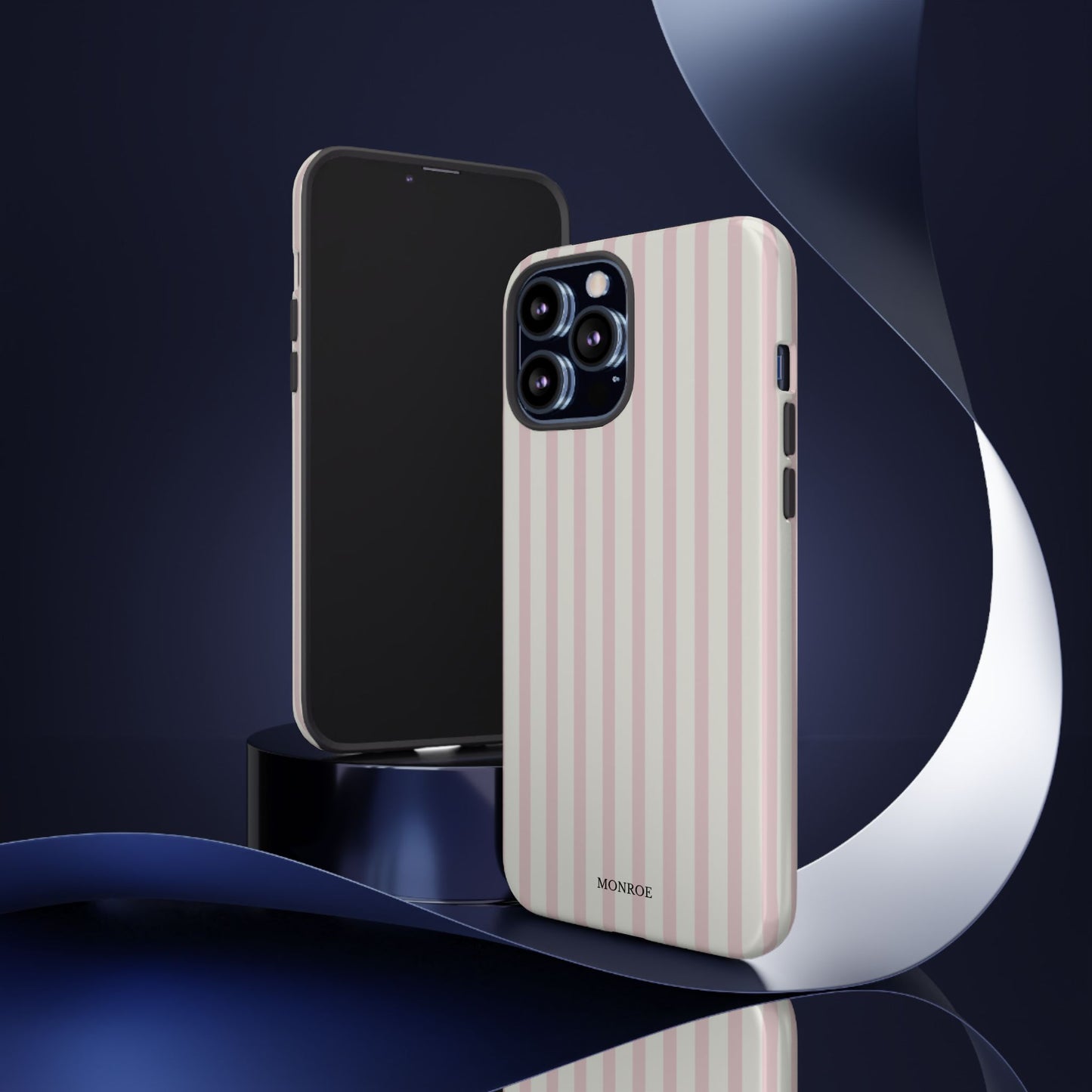 Light Pink Stripe Tough Phone Case