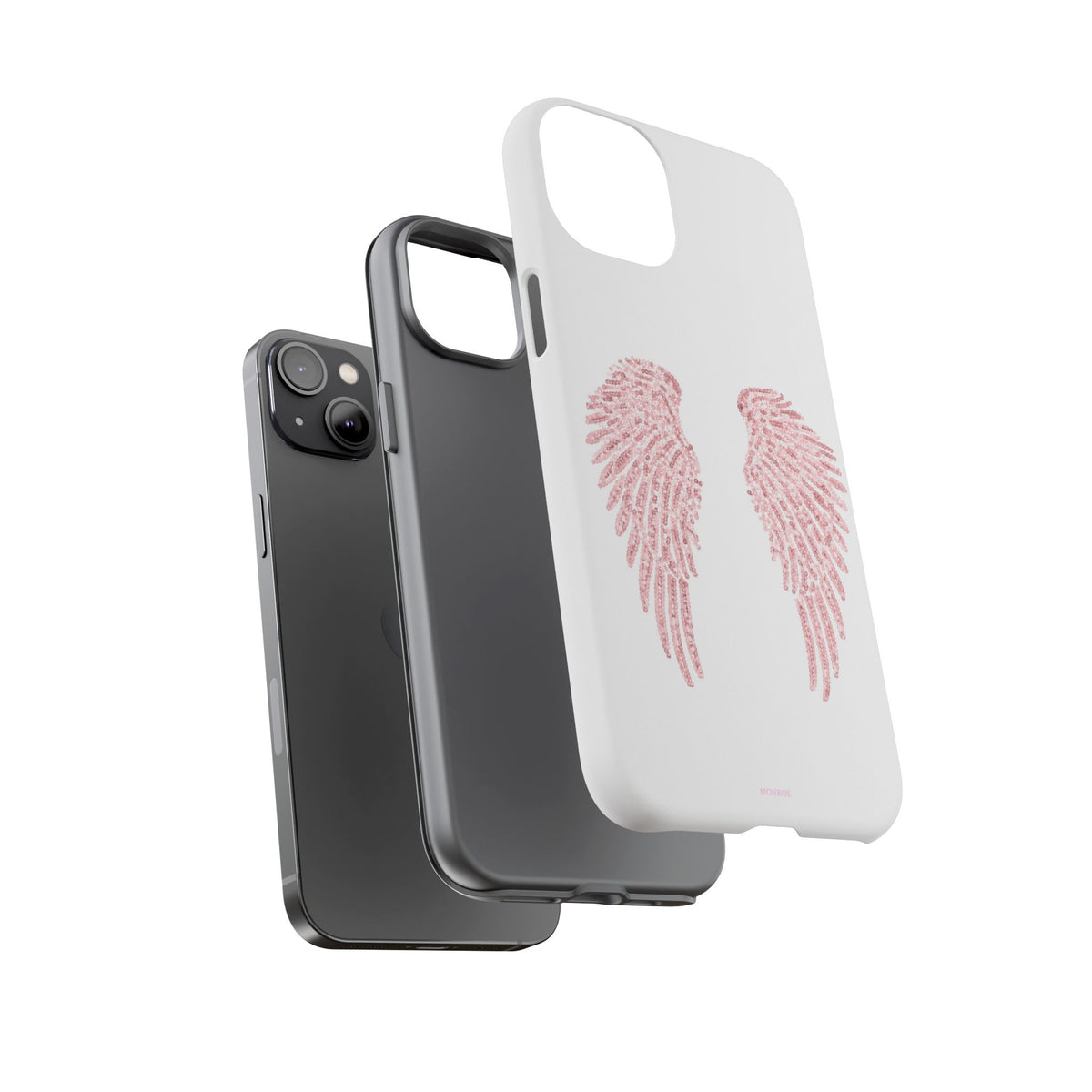 White & Pink Wings Tough Case