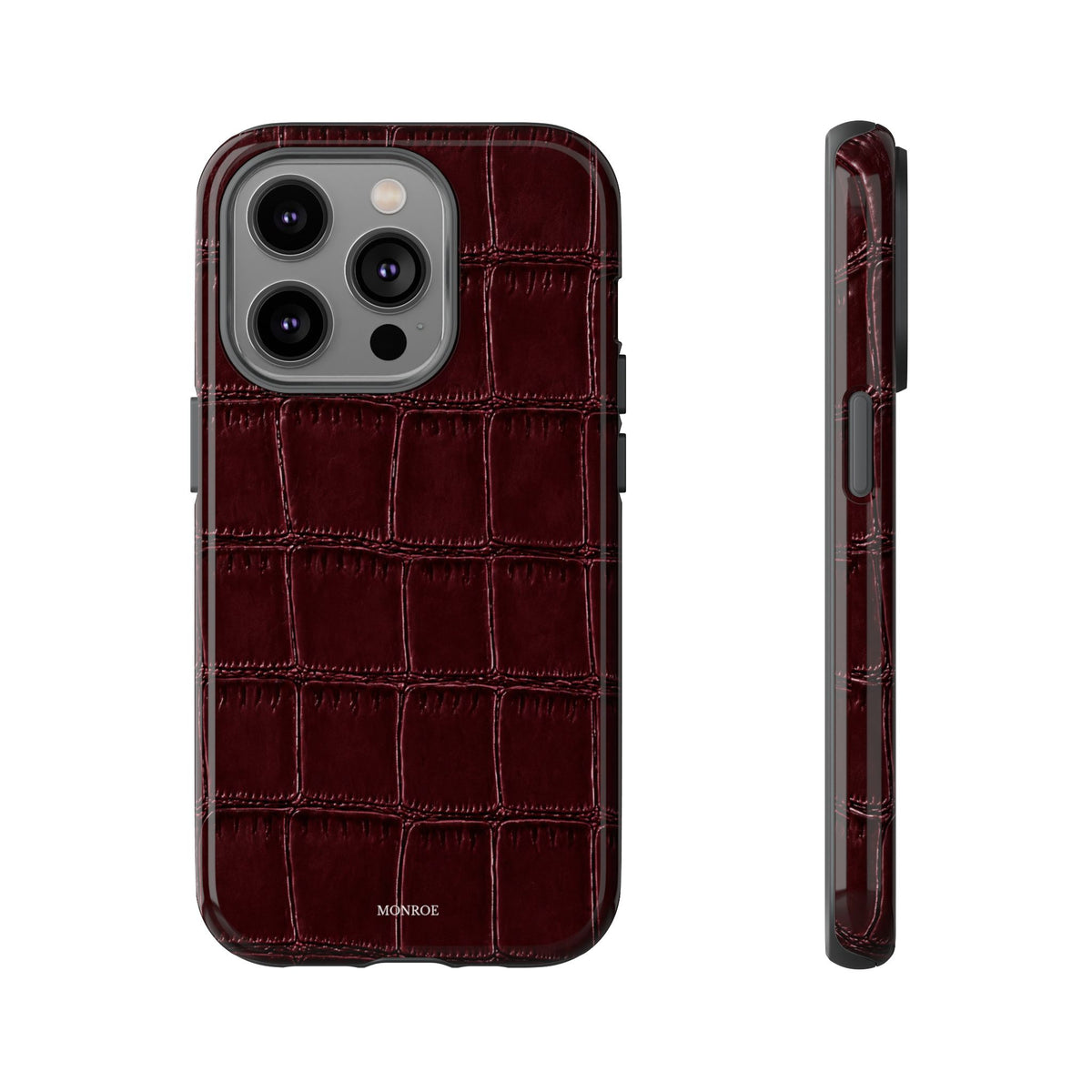 Burgundy Croc Tough Case