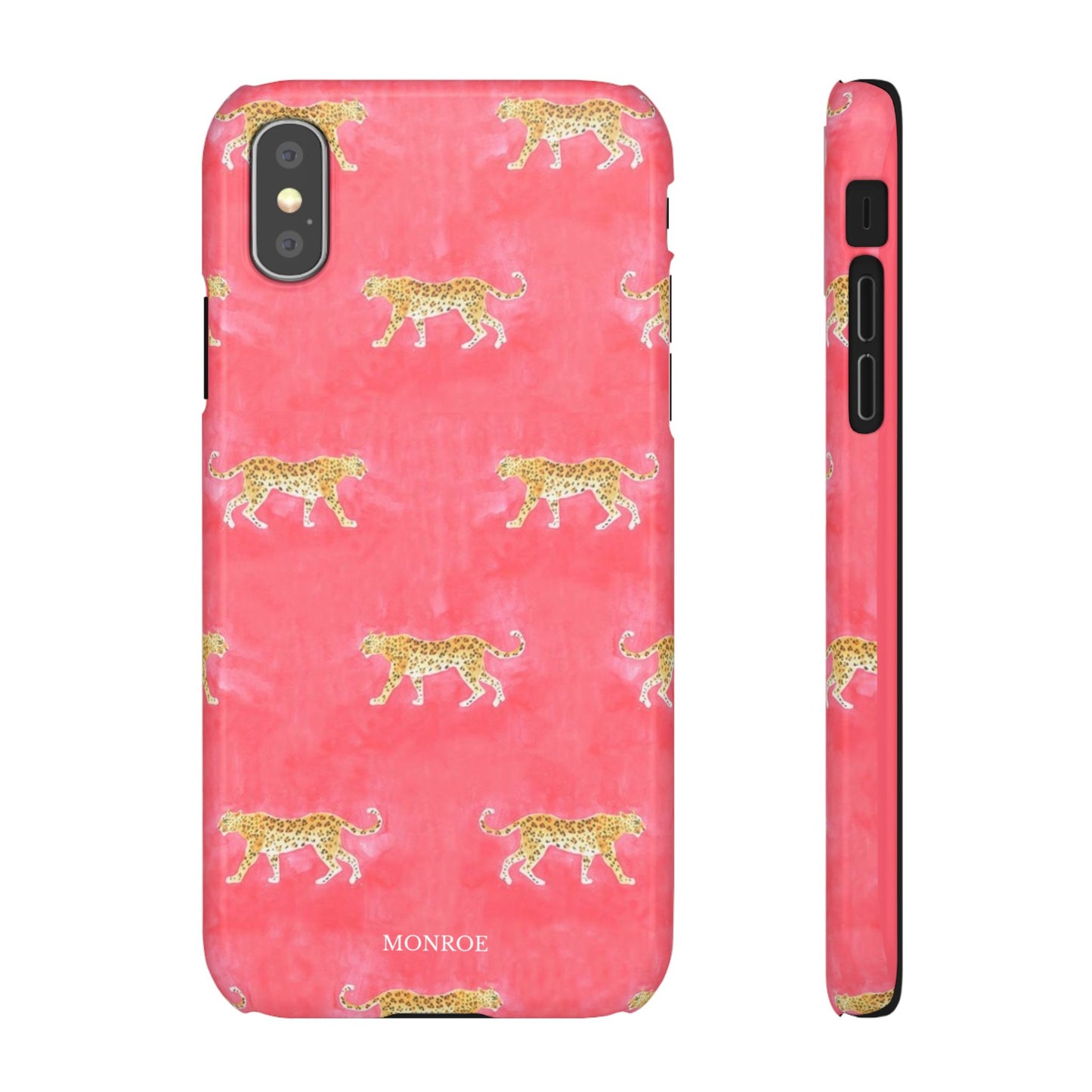 Pink Watercolor Leopard Case