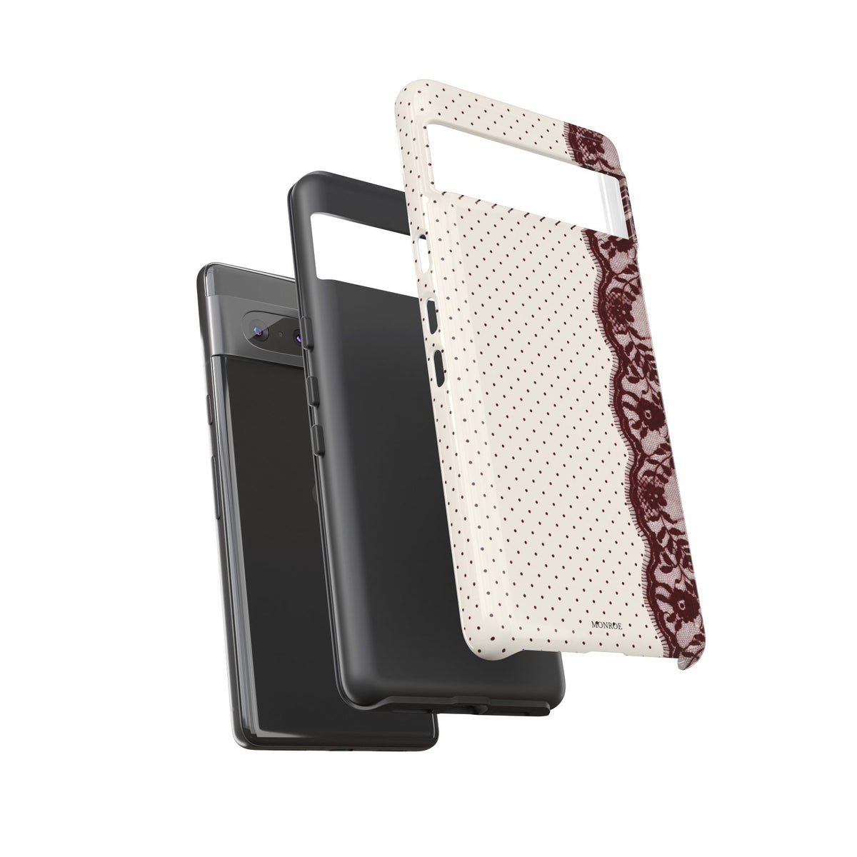 Burgundy Lace Edge Tough Case