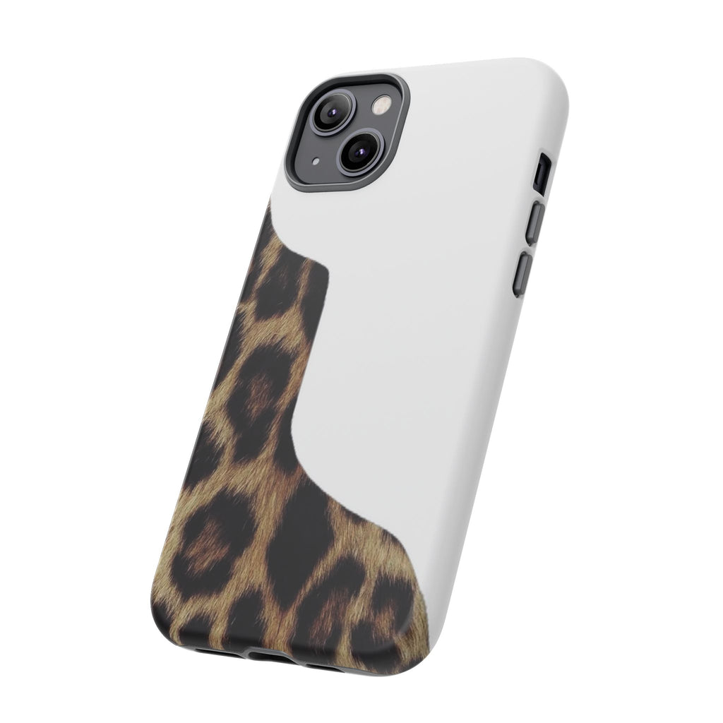 Half Cheetah Print Phone Case
