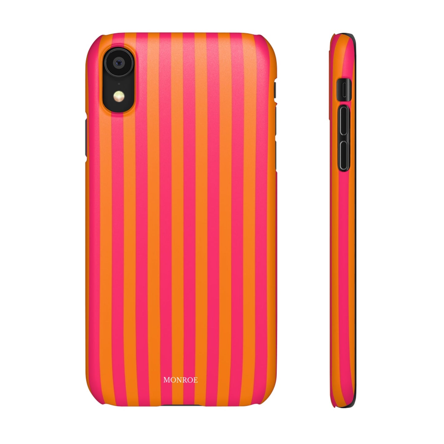 Striped Orange & Pink Case