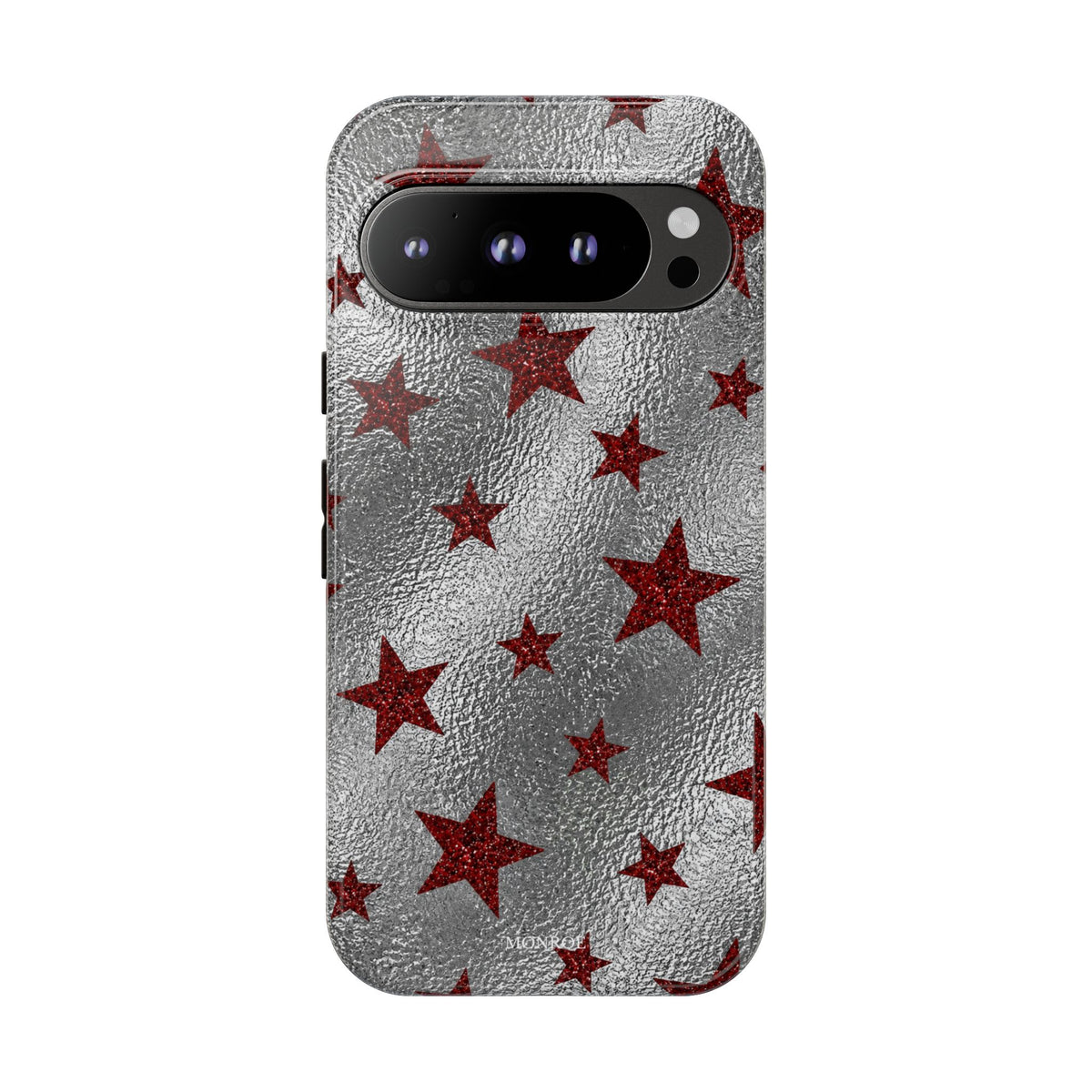 Silver Red Starry Tough Case