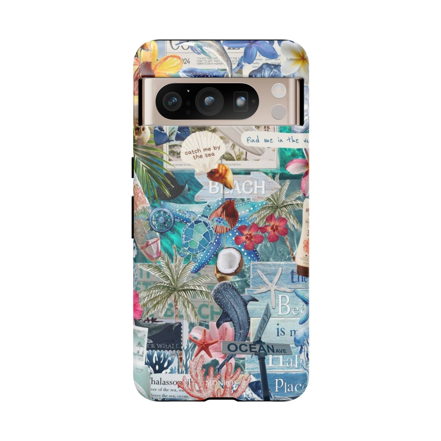 Tropical Beach Collage Tough Case