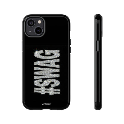 “#SWAG” Black Bling Tough Case