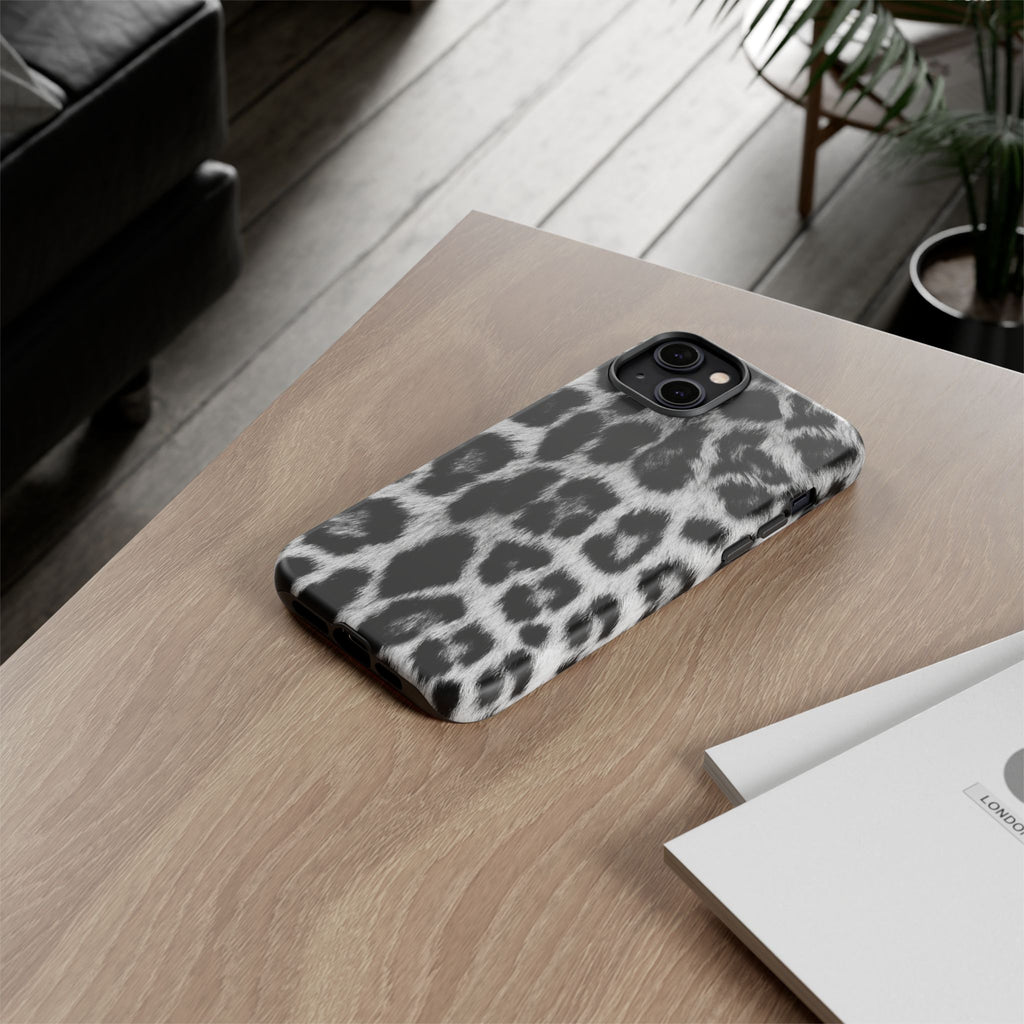 B&W Leopard Phone Case