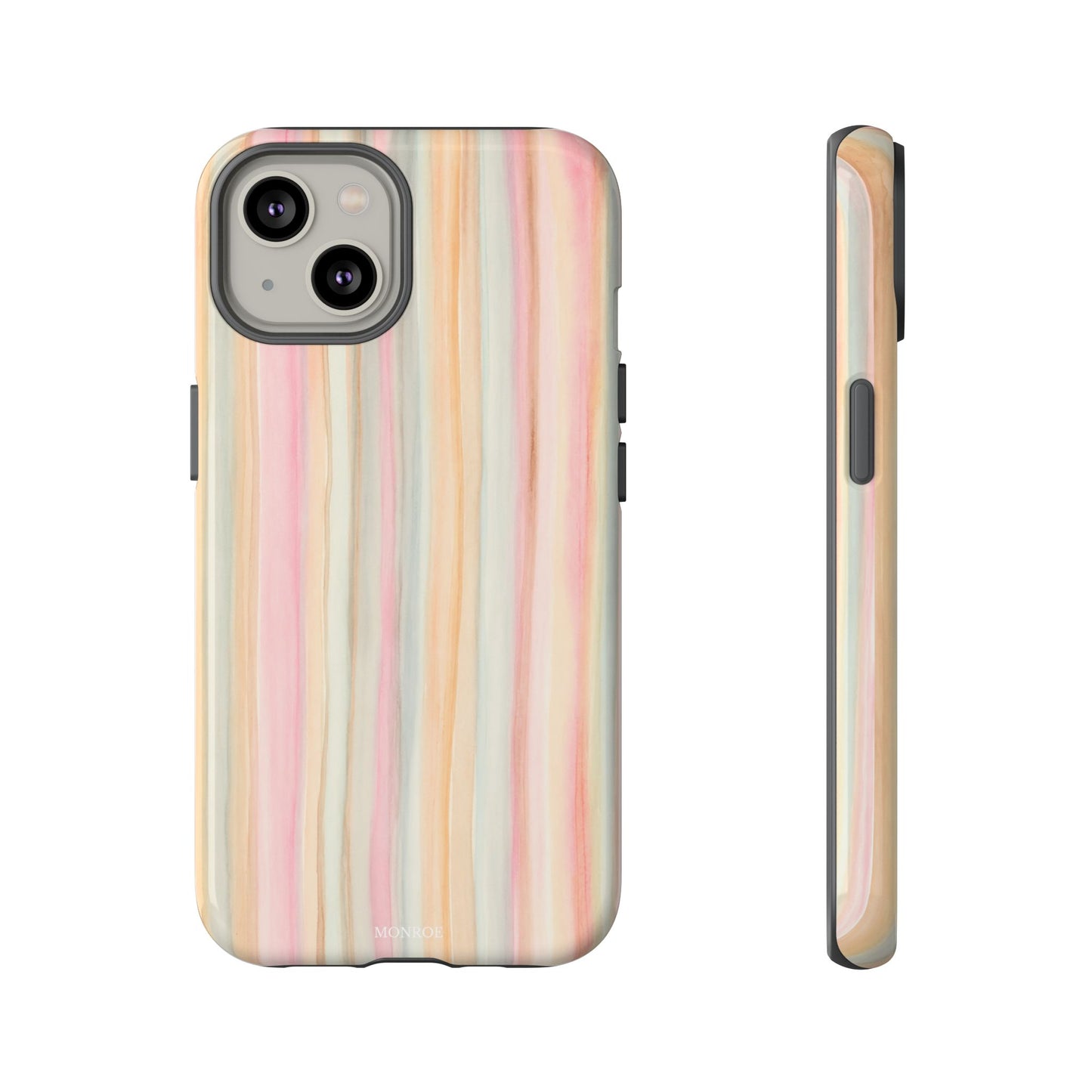 Pastel Watercolor Stripe Tough Case