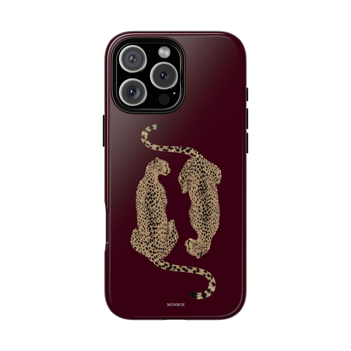 Burgundy Cheetah Tough Case
