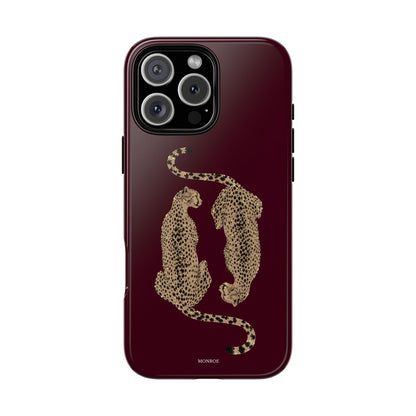Burgundy Cheetah Tough Case