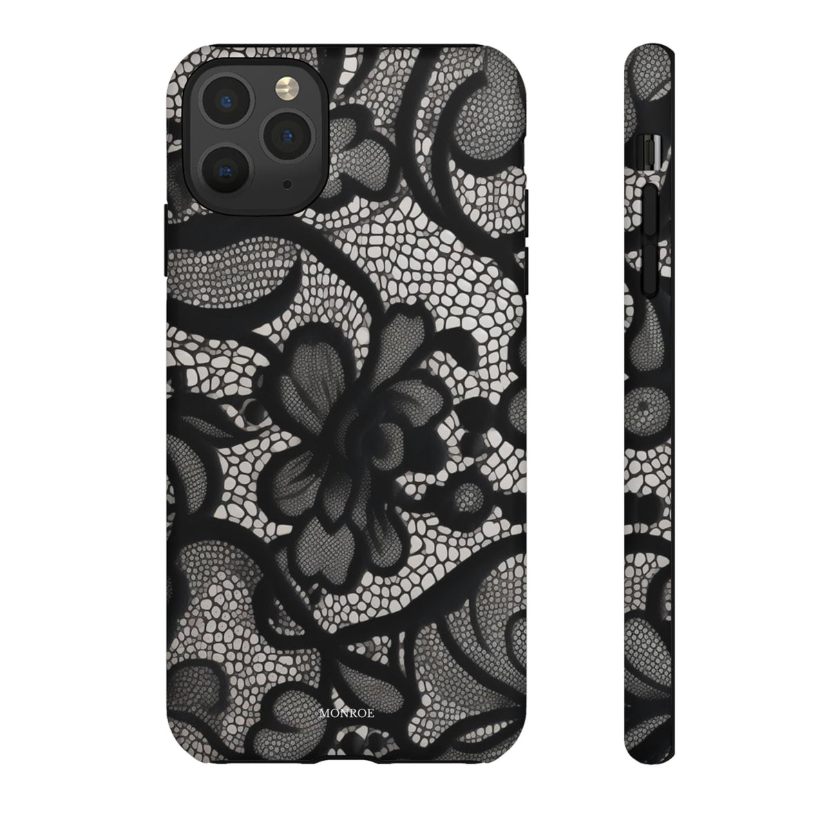 Black Vintage Lace Tough Case