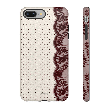 Burgundy Lace Edge Tough Case