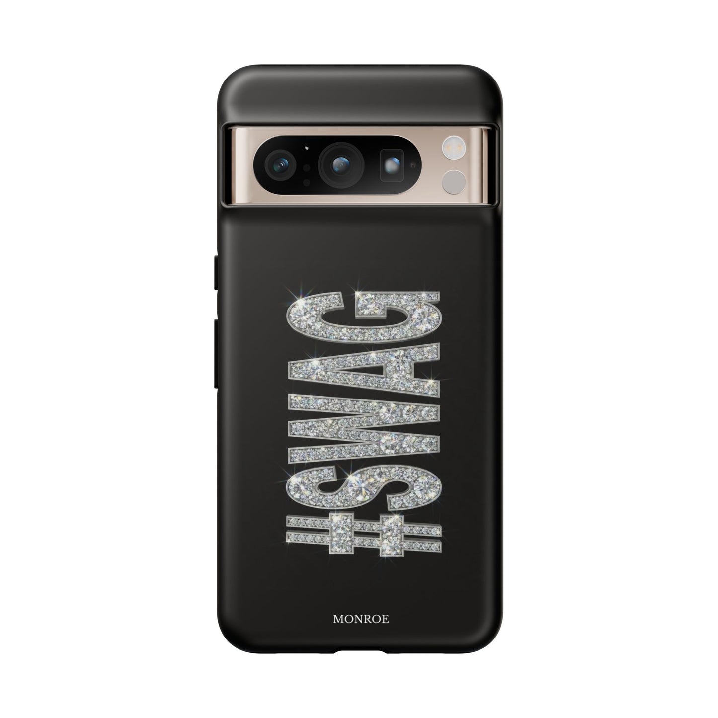 “#SWAG” Black Bling Tough Case