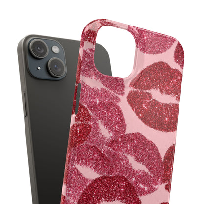 Pink Glitter Kiss Case