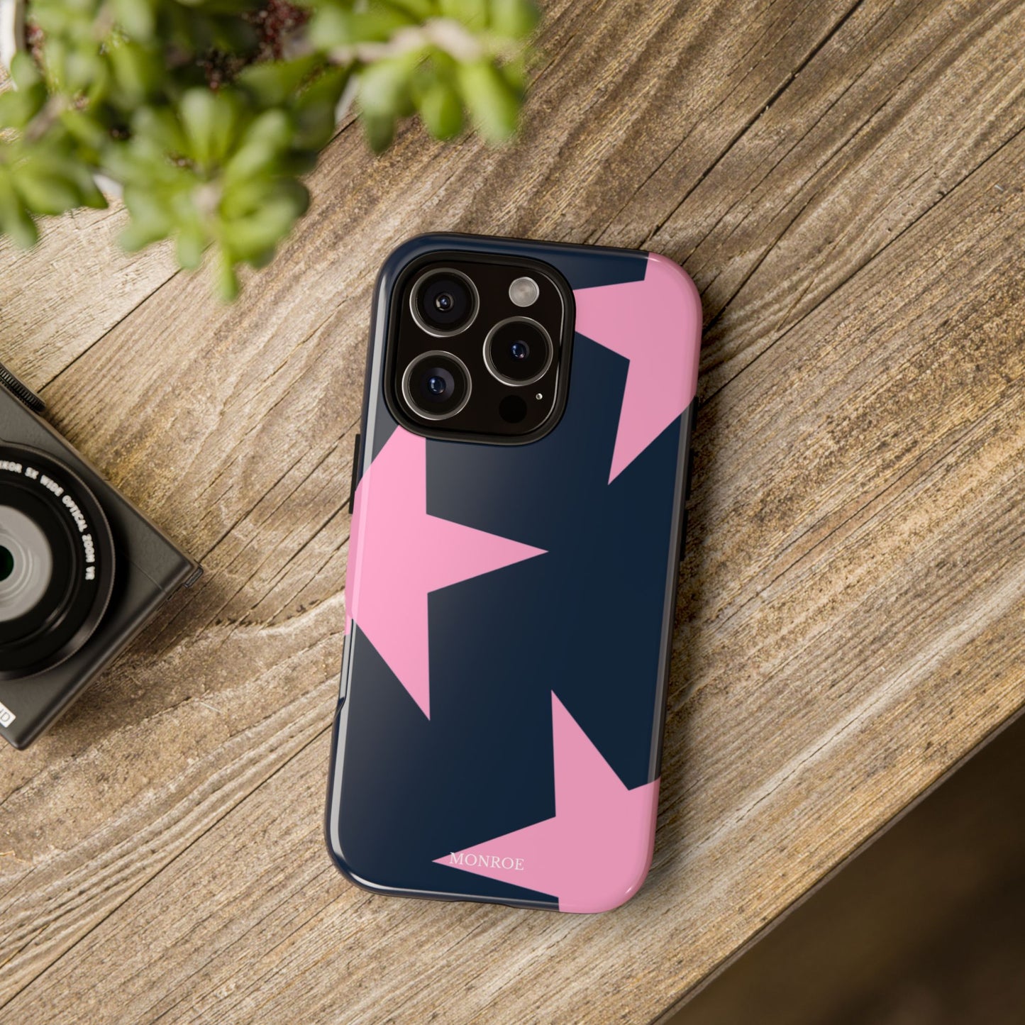 Navy & Pink Star Tough Cover