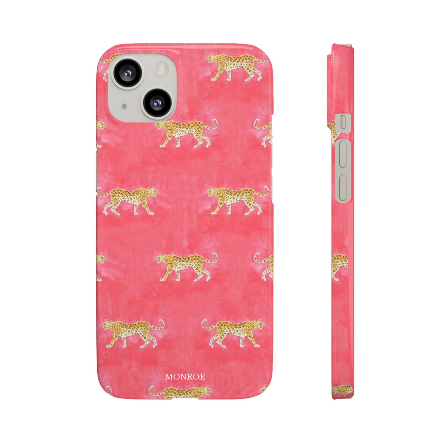 Pink Watercolor Leopard Case