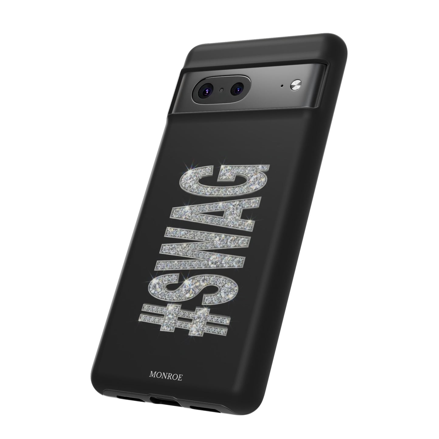 “#SWAG” Black Bling Tough Case