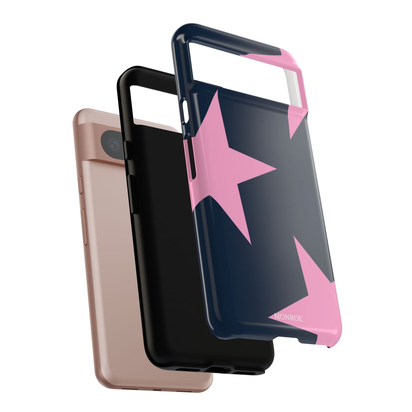 Navy & Pink Star Tough Cover