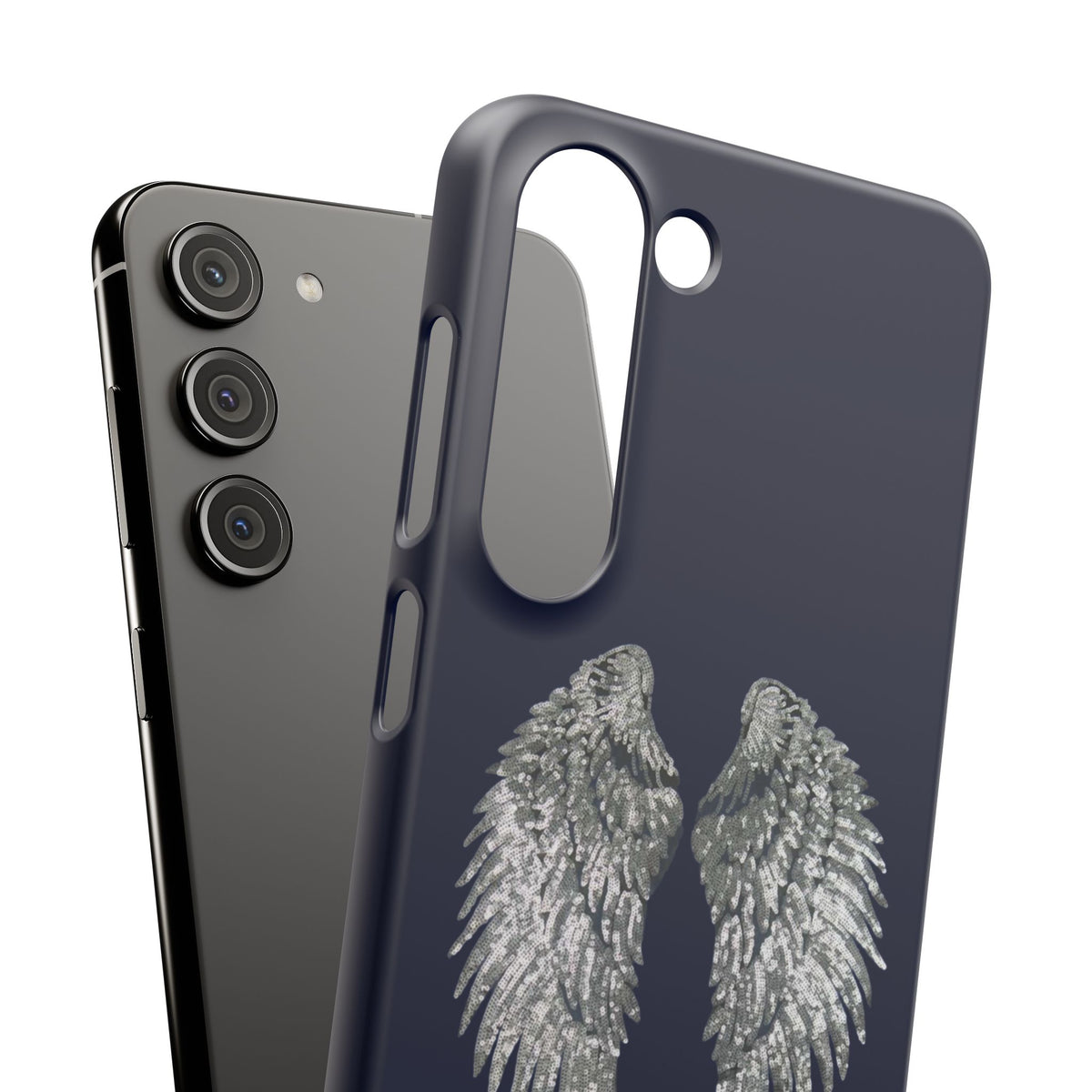 Navy Angel Wings Case