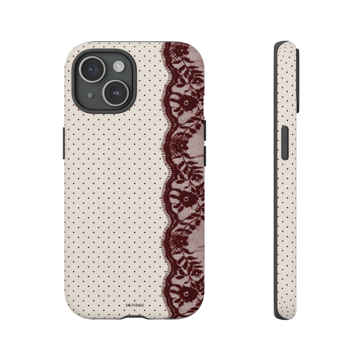 Burgundy Lace Edge Tough Case