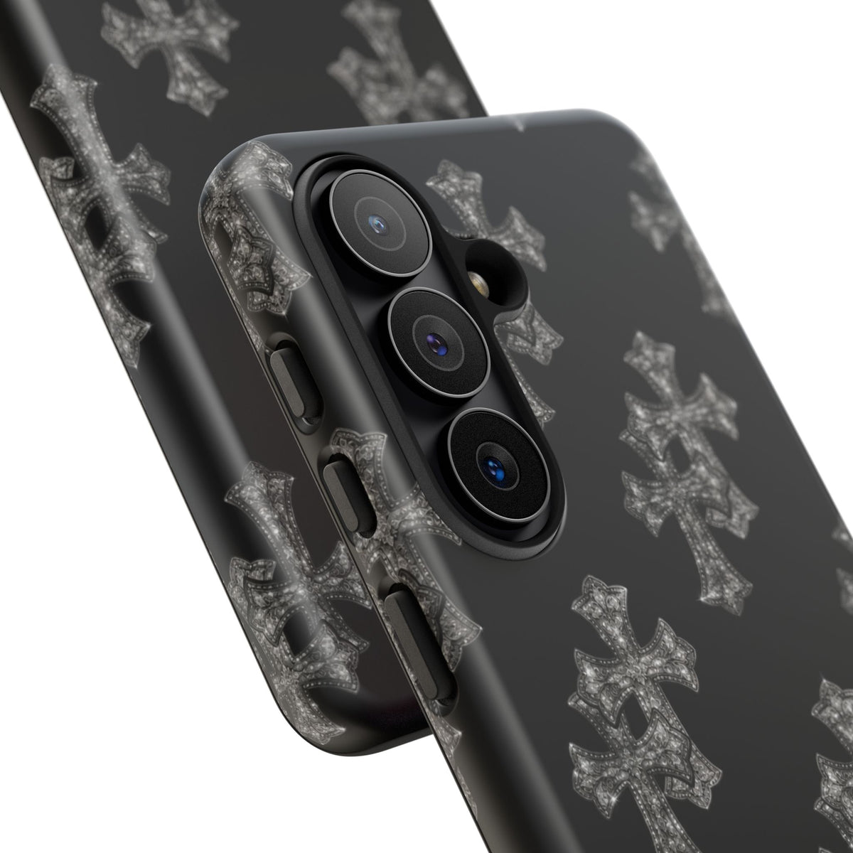 Black Crystal Cross Tough Case