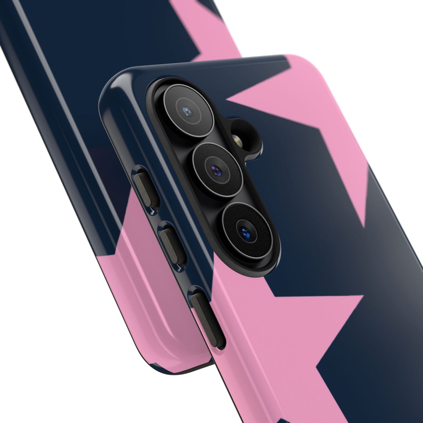 Navy & Pink Star Tough Cover