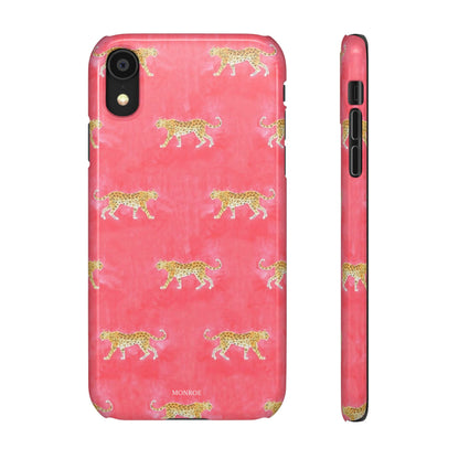 Pink Watercolor Leopard Case